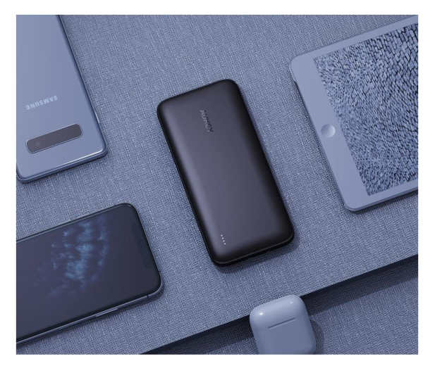 AUKEY 10000mAh USB-C, 2x USB-A PB-N73 BK - 1220008 - zdjęcie 3